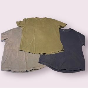 Gap Vintage Soft Curved Hem T-Shirt 3 pack. Men’s size Large. EUC